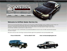 Tablet Screenshot of airridesedan.com